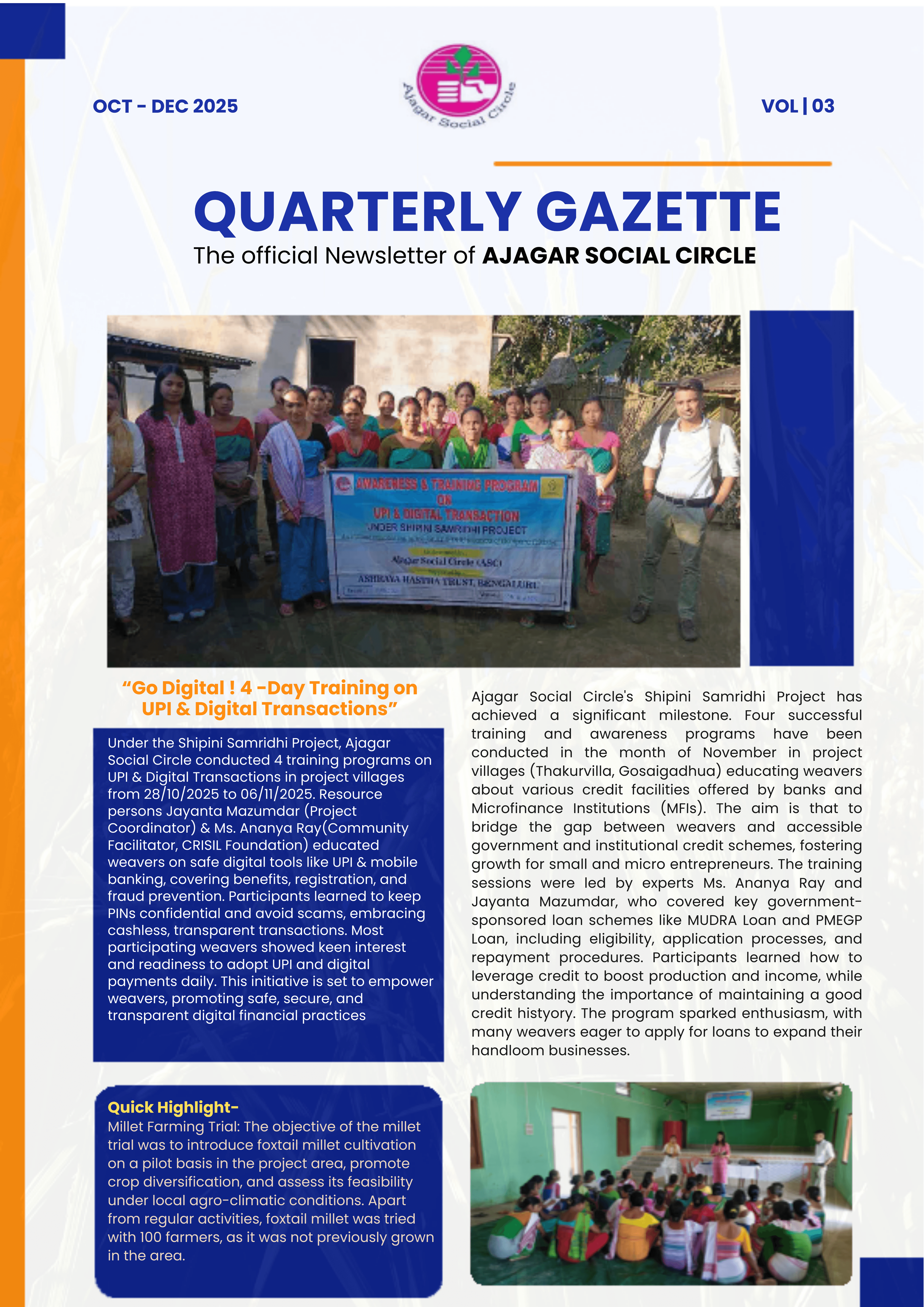 Quarterly Newsletter Cover